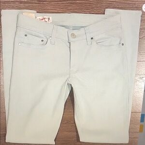 ❤️ NWT! RED ENGINE SATEEN SKINNY JEANS, 4 (27)